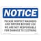 Signmission OSHA Notice, 5" Height, Please Inspect Washers And Dryers Before Sign, 7" X 5", Landscape OS-NS-D-57-L-17465 - alternate 1